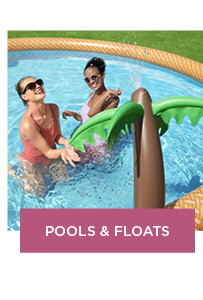 shop pools and floats.