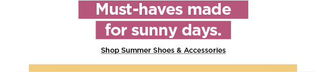 shop summer shoes and accessories