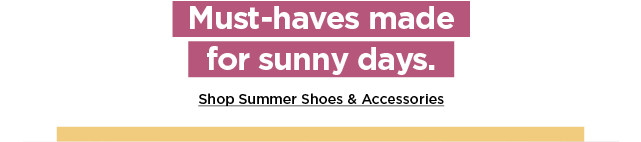 shop summer shoes and accessories