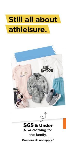 $65 and under nike clothing for the family. shop now.