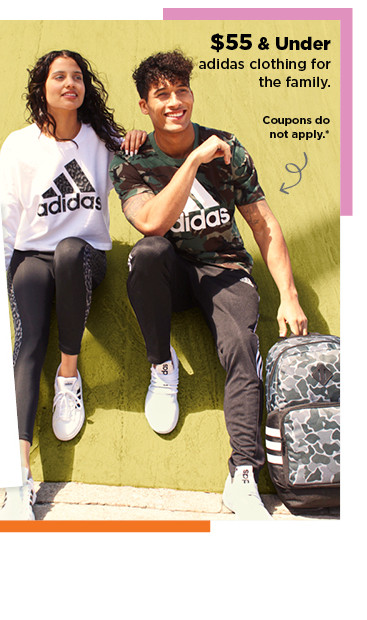 $55 and under adidas clothing for the family. shop now.
