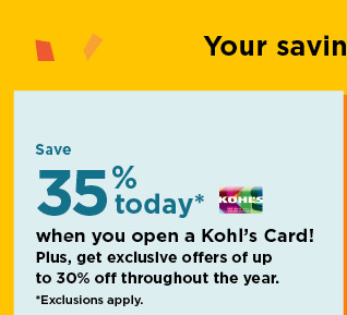 don't have a kohls card? apply now.