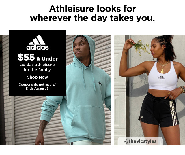 $55 & under adidas athleisure for the family. shop now.