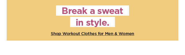 shop workout clothes for men and women