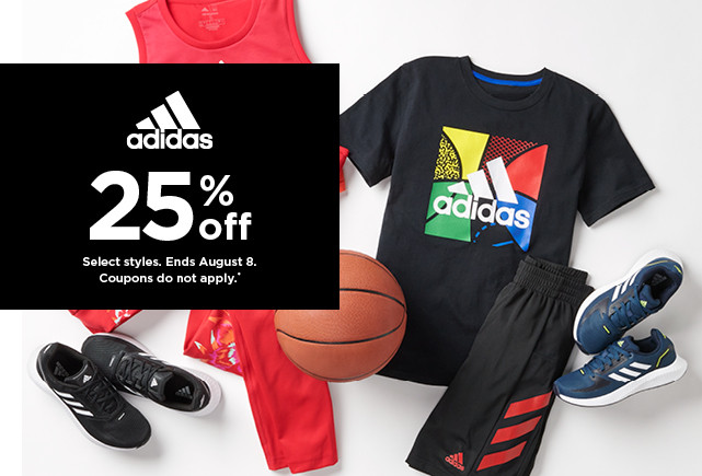 25% off adidas. Select styles. Offers and coupons do not apply. Shop now.