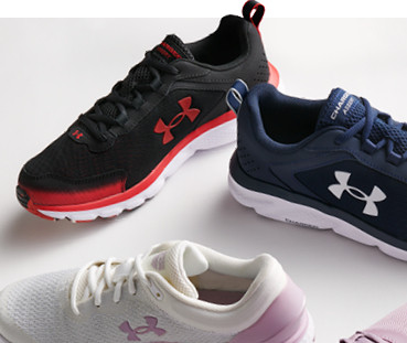 $70 and under under armour athletic shoes for the family. shop now.