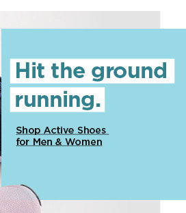 shop active shoes for men and women. shop now.