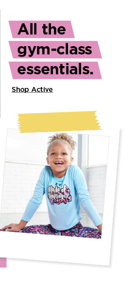 shop all active for kids.