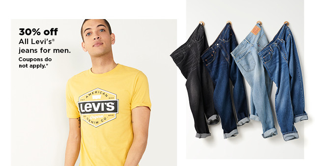 40% off levi's jeans for men. shop now.