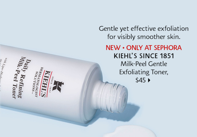 Kiehl's Since 1851 Milk Peel Gentle Exfoliating Toner. shop now.