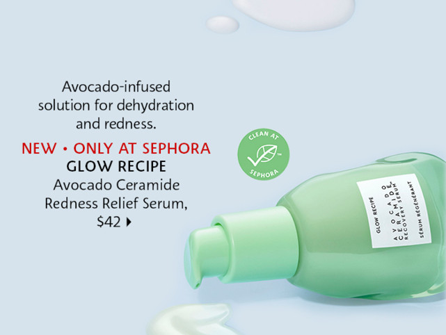 Glow Recipe Avocado Ceramide Redness Relief Serum. shop now.