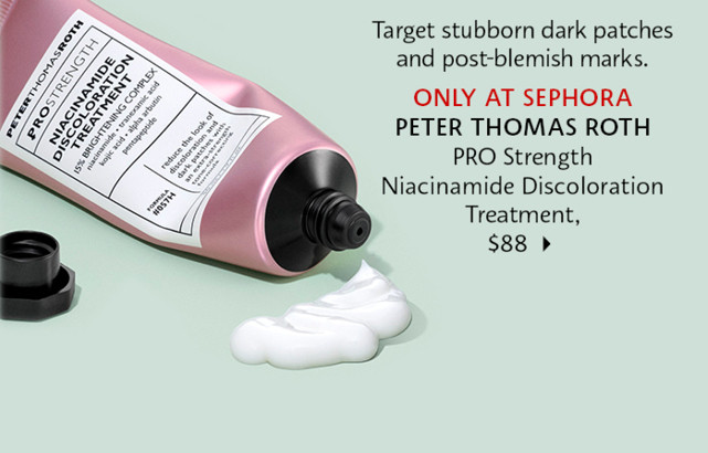 Peter Thomas Roth pro Strength Niacinamide Discoloration Treatment. shop now.