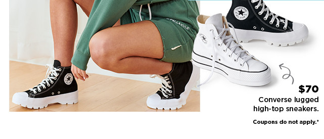 $70 converse high top sneakers. shop now.