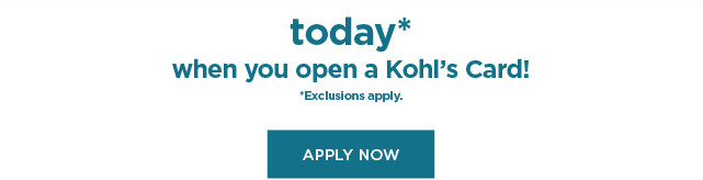 don't have a kohls card? apply now.