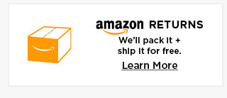 amazon returns we'll pack it and ship it for free. learn more.