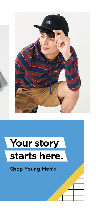 shop young mens clothing.