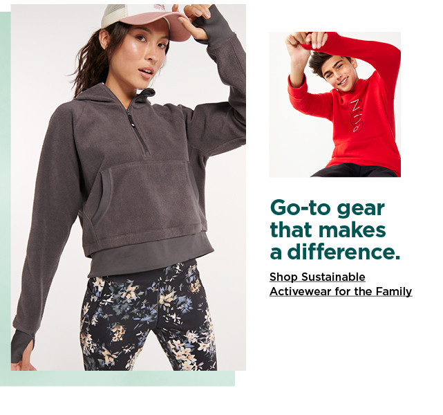 shop sustainable activewear for the family.