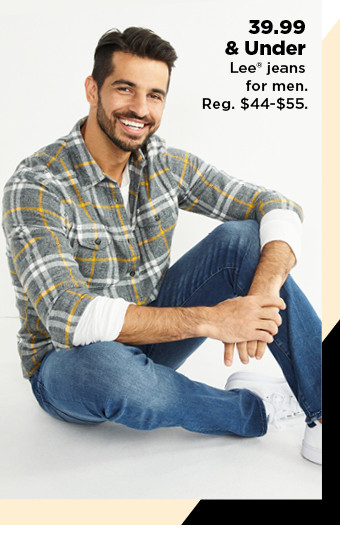 $39.99 and under lee jeans for men. shop now.