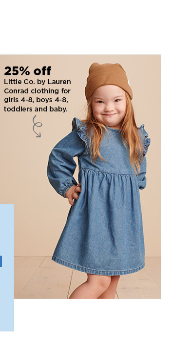 25% off little co by lauren conrad clothing for kids 4-8 toddlers and baby. shop now.