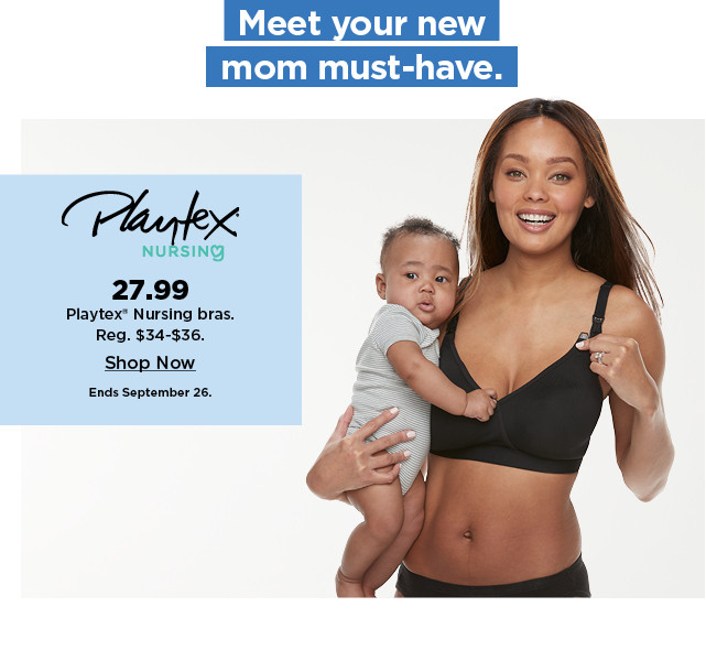 27.99 playtex nursing bras. shop now