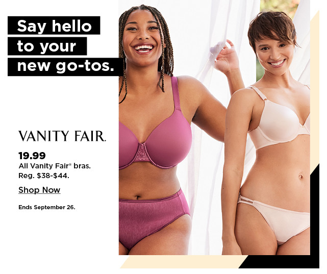 19.99 vanity fair bras for women.  shop now.