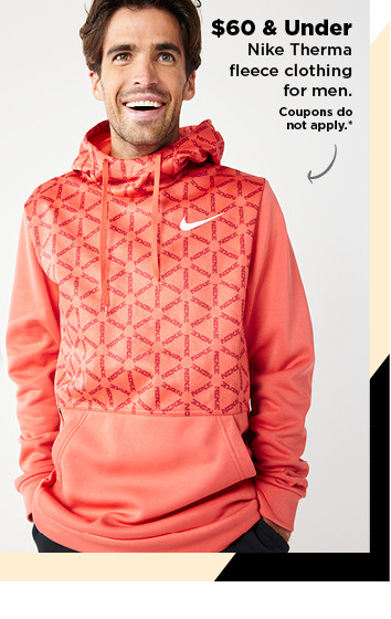 $60 and under nike therma fleece clothing for men. shop now.