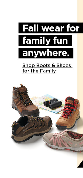 shop boots and shoes for the family. shop now.