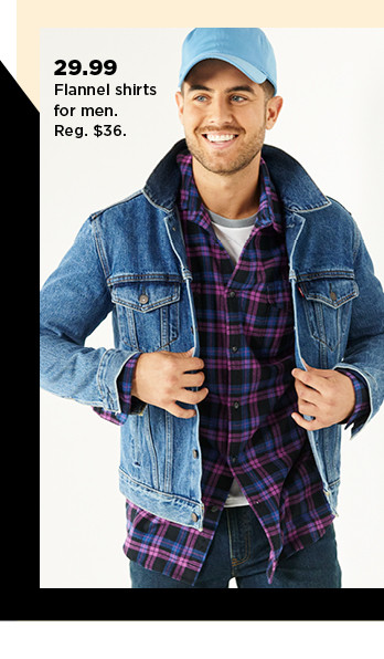 $29.99 flannel shirts for men. shop now.