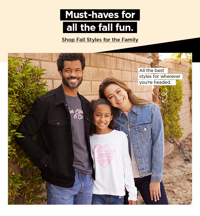 shop fall styles for the family.