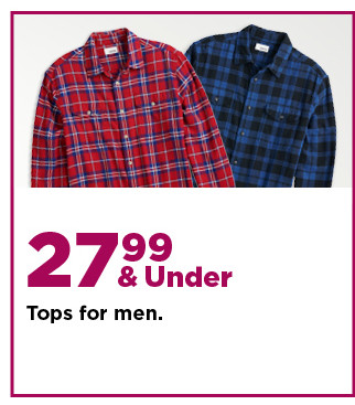 $27.99 and under tops for men. shop now.