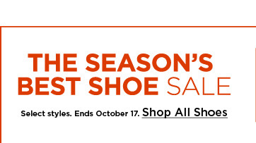 the season's best shoe sale. shop now.