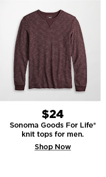 $24 sonoma goods for life knit tops for men. shop now.