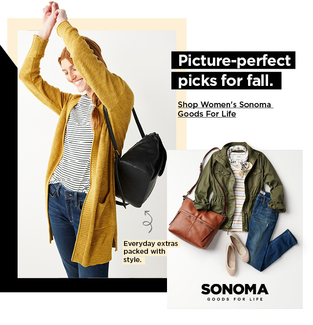 Sonoma Goods For Life Fall Favorites for Women. shop now.