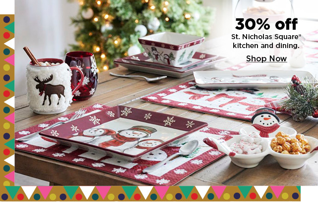 30% off st. nicholas square kitchen and dining. shop now.