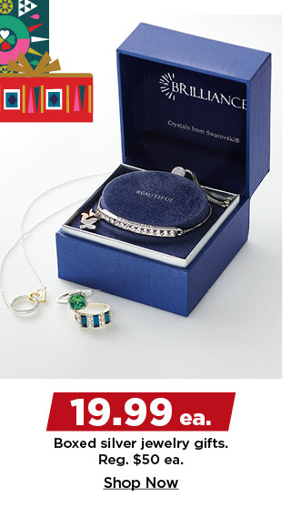 19.99 boxed silver jewelry gifts. shop now.