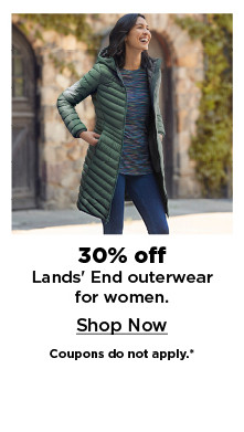 30% off lands end outerwear for women. shop now.