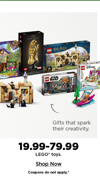 $19.99-$79.99 LEGO toys. shop now.