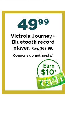 $49.99 victrola journey + bluetooth record player. shop now.