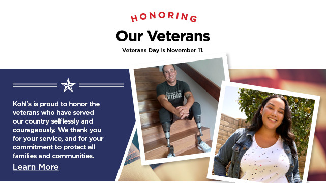 honoring our veterans. veterans day is nov 11. learn more.