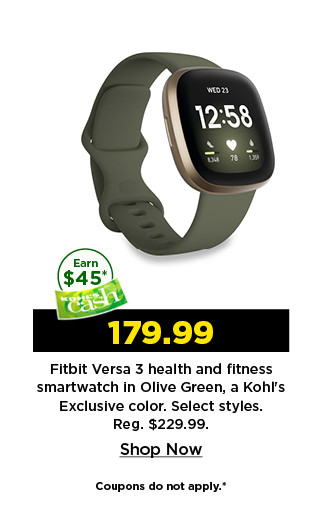 179.99 fitbit versa 3 health and fitness smartwatch. shop now.