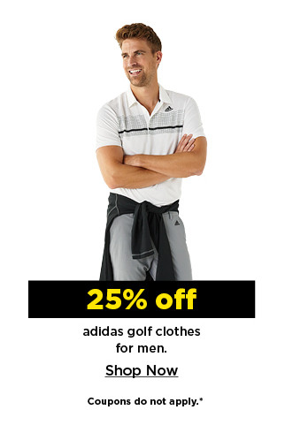 25% off adidas golf clothing for men. shop now.