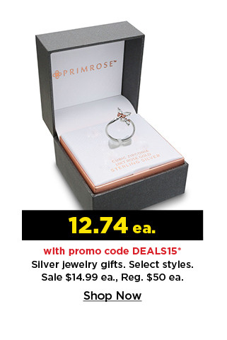 12.74 each with promo code DEALS15 silver jewelry gifts. select styles. shop now.