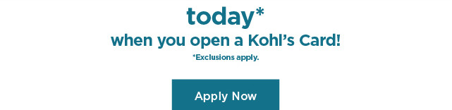 don't have a kohls card? apply now.