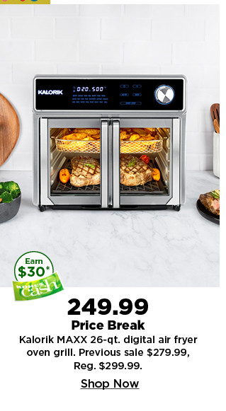 249.99 price break kalorik maxx 26 quart digital air fryer oven grill. shop now.