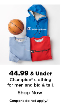 $44.99 and under champion clothing for men. shop now.