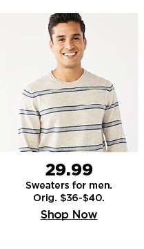 $29.99 sweaters for men. shop now.