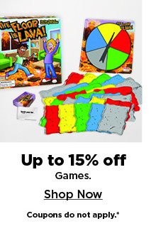 up to 15% off games. shop now.