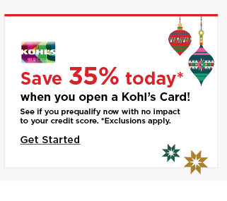 don't have a kohls card? get started and apply now.