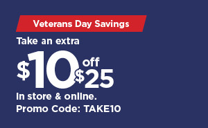 take $10 off your purchase of $25 or more using promo code TAKE10. shop now.