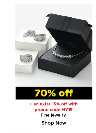 70% off plus an extra 15% off with promo code MY15 fine jewelry.  shop now.